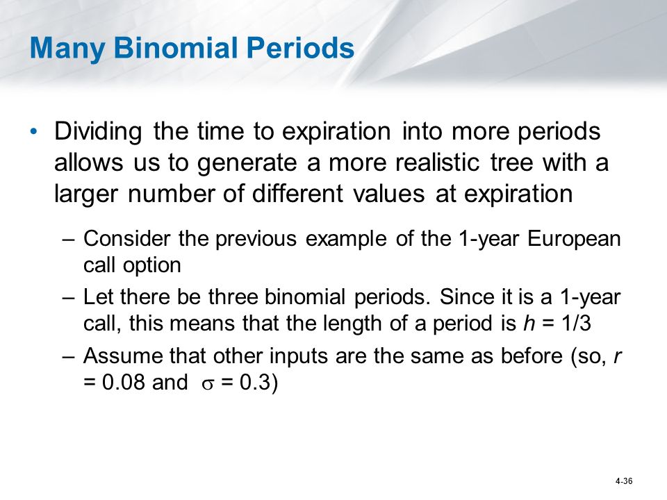 binomial option pricing european put 0 in front of number